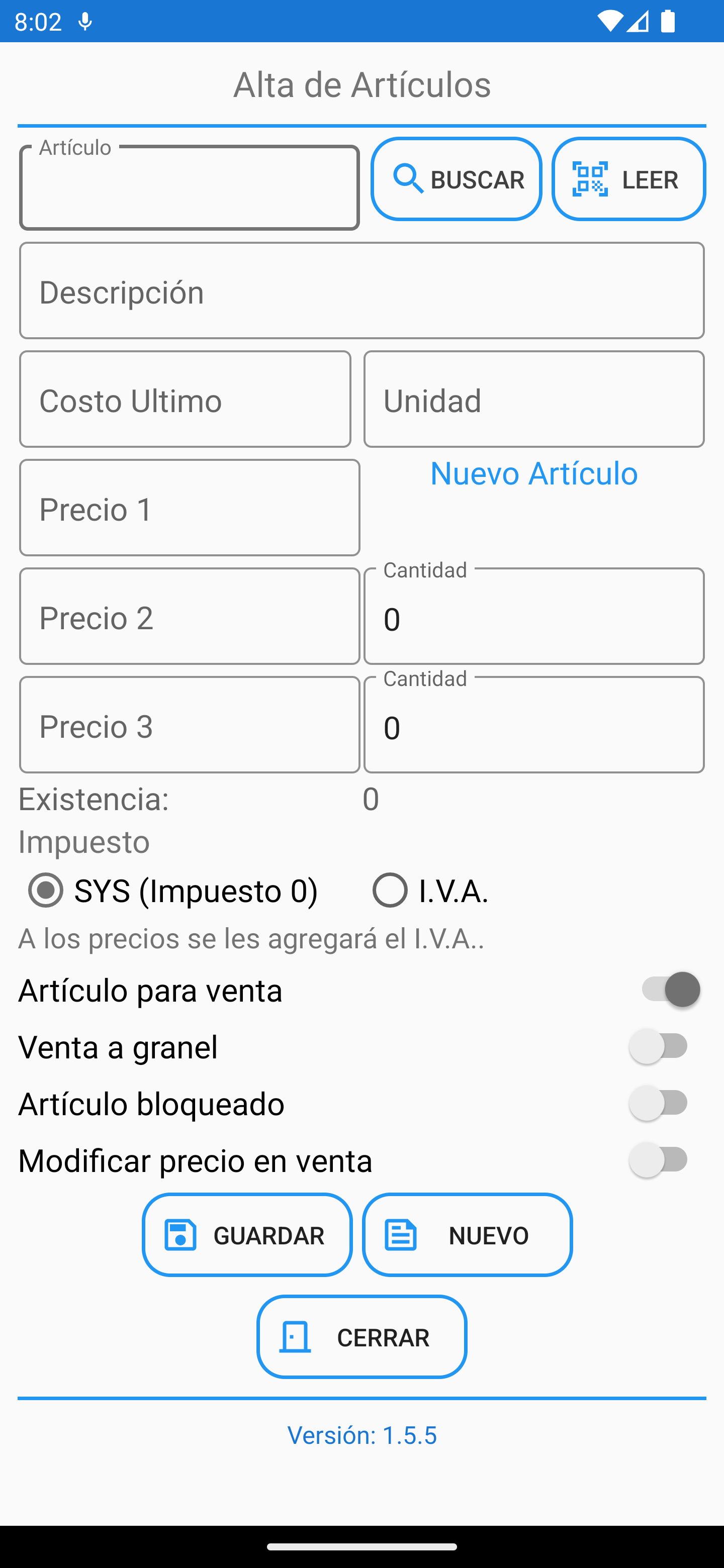 inventarios cp mobile pv
